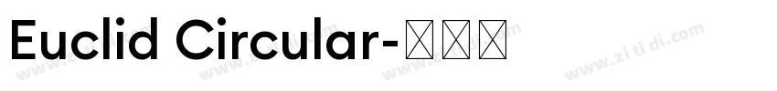 Euclid Circular字体转换